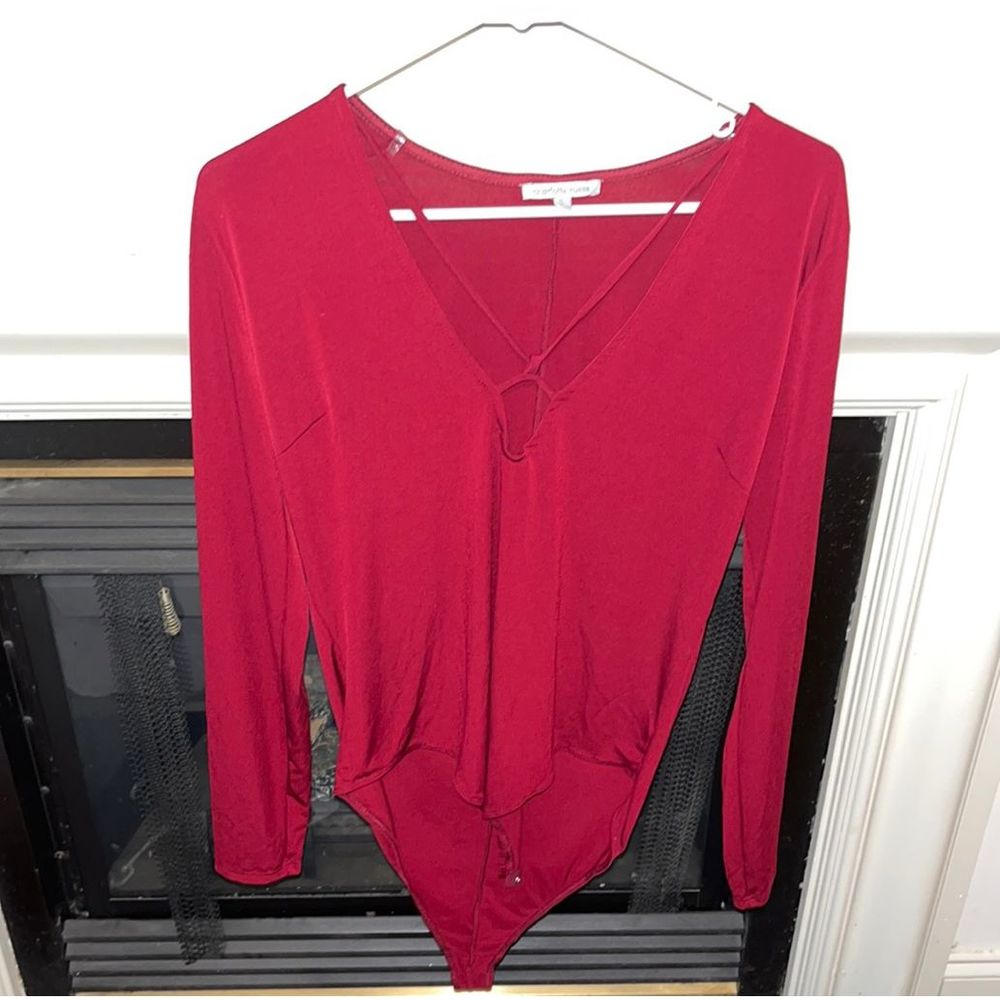 Burgandy Body Suit XL